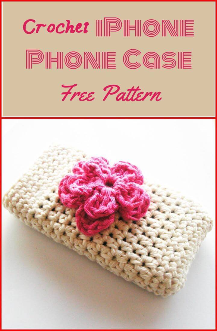 free crochet iPhone case pattern
